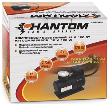 Автомобильный компрессор Phantom РН2034
