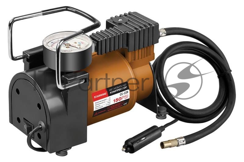 Автомобильный компрессор Starwind CC-220 35л/мин шланг 0.75м