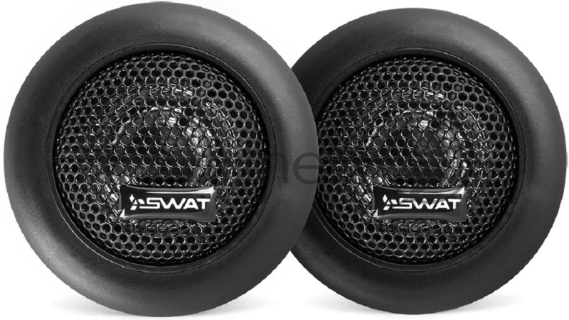 Колонки автомобильные Swat SP TW-M10 (без решетки) 100Вт 91дБ 4Ом 2.6см (1дюйм) (ком.:2кол.) твитер
