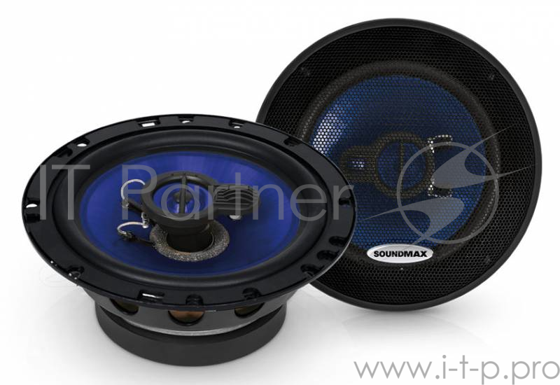 Колонки автомобильные Soundmax SM-CSE603 16см (6дюйм) коаксиальные трехполосные
