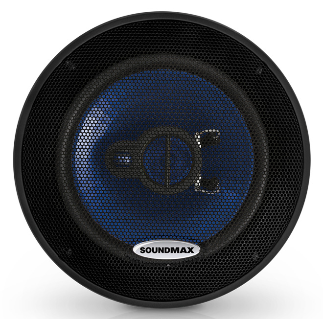 Колонки автомобильные Soundmax SM-CSE403 10см (4дюйм) коаксиальные трехполосные
