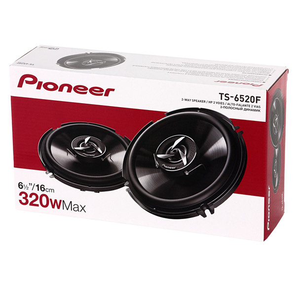 Колонки автомобильные Pioneer TS-6520F 320Вт 88дБ 4Ом 16.5см (6 1/2дюйм) (ком.:2кол.) коаксиальные д