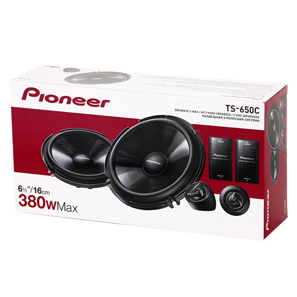 Колонки автомобильные Pioneer TS-650C (без решетки) 380Вт 88дБ 4Ом 16.5см (6 1/2дюйм) (ком.:4кол.) к