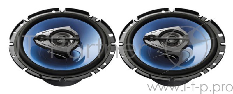 Колонки автомобильные Pioneer TS-1639R 300Вт 92дБ 4Ом 16.5см (6 1/2дюйм) коаксиальные трехполосные