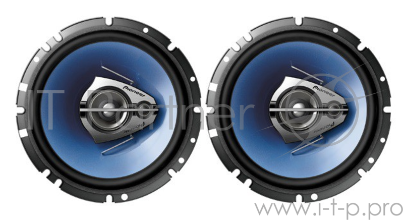 Колонки автомобильные Pioneer TS-1639R 300Вт 92дБ 4Ом 16.5см (6 1/2дюйм) коаксиальные трехполосные