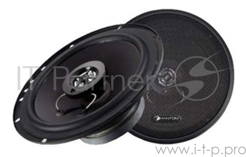 Колонки автомобильные Phantom PS-162 130Вт 89дБ 4Ом 16см (6.5дюйм) коаксиальные двухполосные