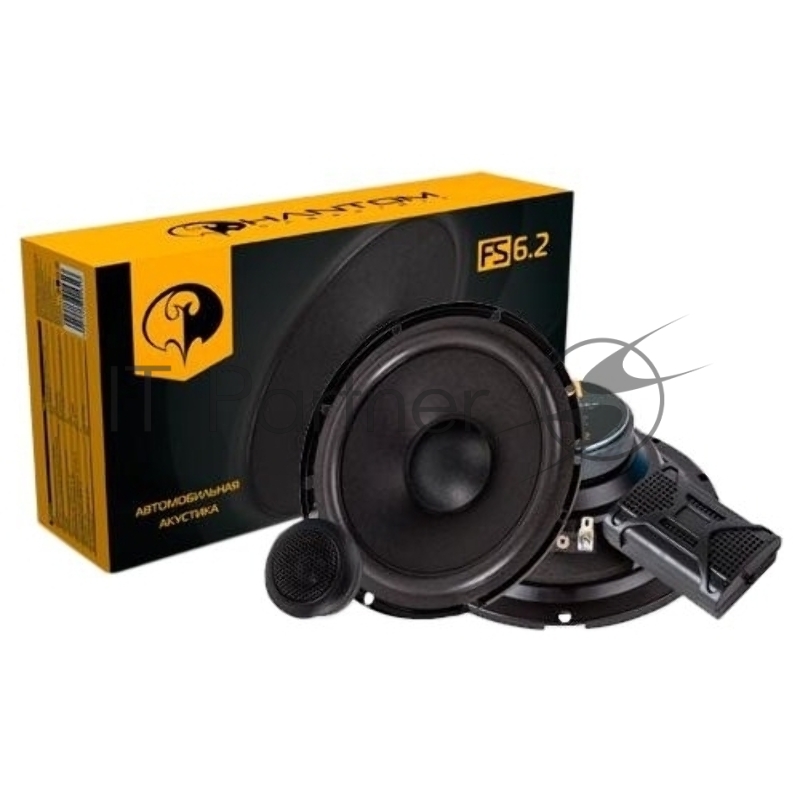 Колонки автомобильные Phantom FS-6.2 (без решетки) 120Вт 91дБ 4Ом 16см (6.5дюйм) (ком.:2кол.) компон