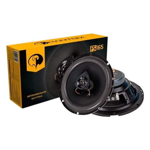 Колонки автомобильные Phantom FS-165 (без решетки) 80Вт 92дБ 4Ом 16см (6.5дюйм) (ком.:2кол.) коаксиа