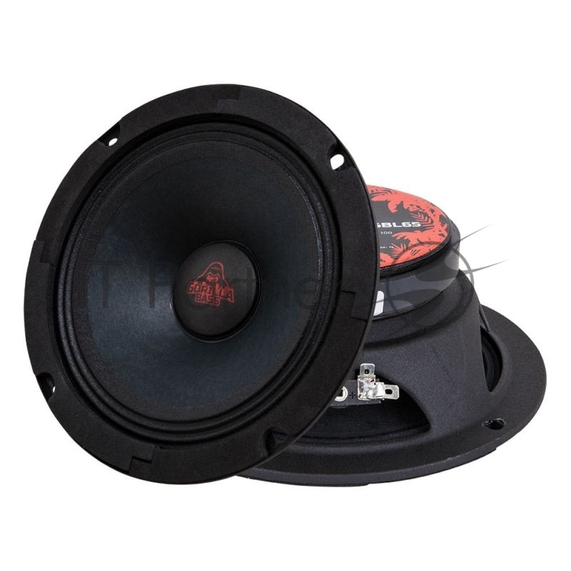 Колонки автомобильные Kicx Gorilla Bass GBL65 200Вт 90дБ 4Ом 16см (6.5дюйм) (ком.:2кол.) широкополосные однополосные