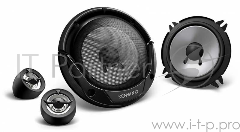 Колонки автомобильные Kenwood KFC-E130P 250Вт 91дБ 4Ом 13см (5дюйм) компонентные двухполосные