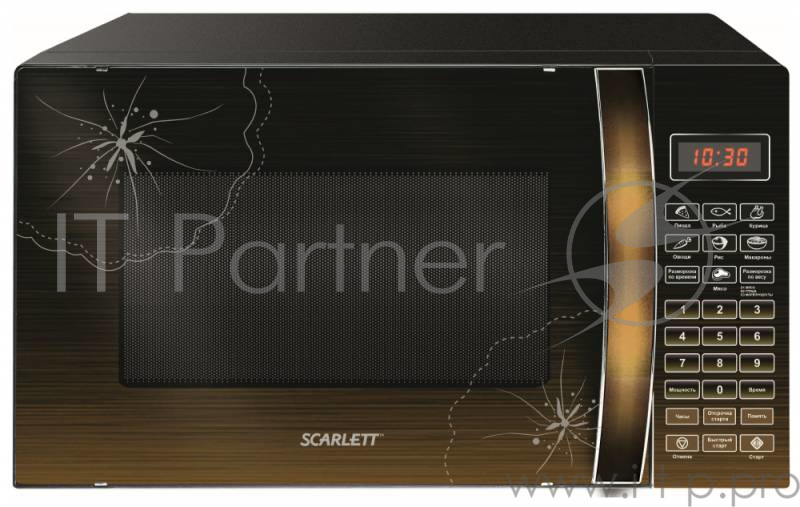 Микроволновая Печь Scarlett SC-MW9020S01D 20л. 700Вт черный/лесной орех
