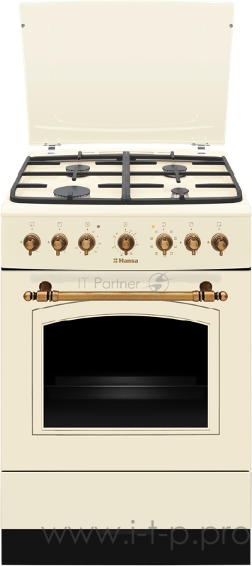 Плита Комбинированная Hansa FCMY68109 слоновая кость