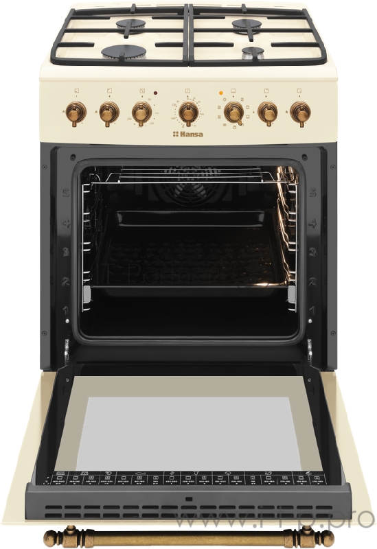Плита Комбинированная Hansa FCMY68109 слоновая кость