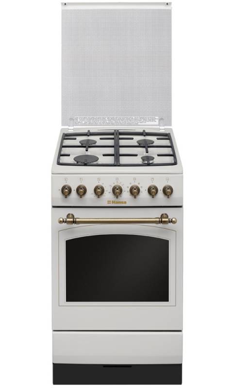 Плита Комбинированная Hansa FCMY58109 слоновая кость