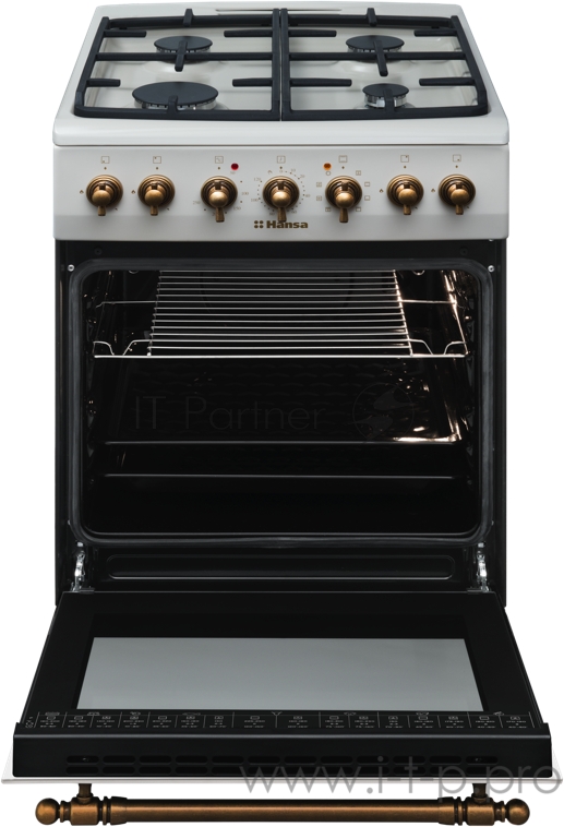 Плита Комбинированная Hansa FCMY58109 слоновая кость