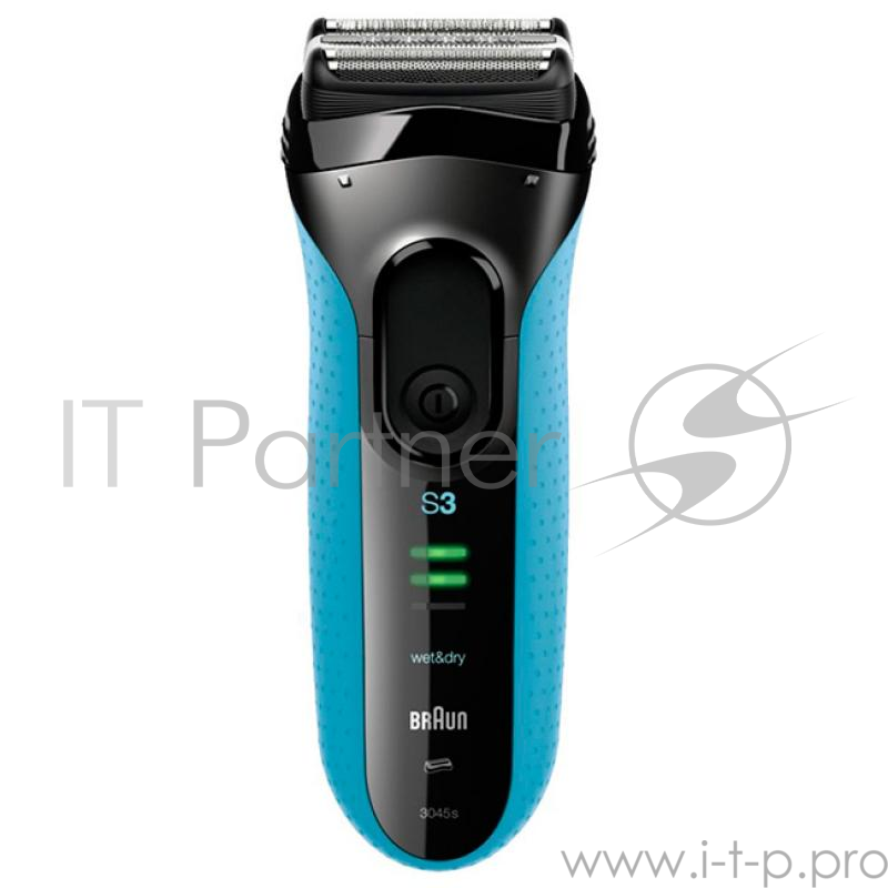 Бритва сетчатая Braun Series 3 3045s голубой/черный