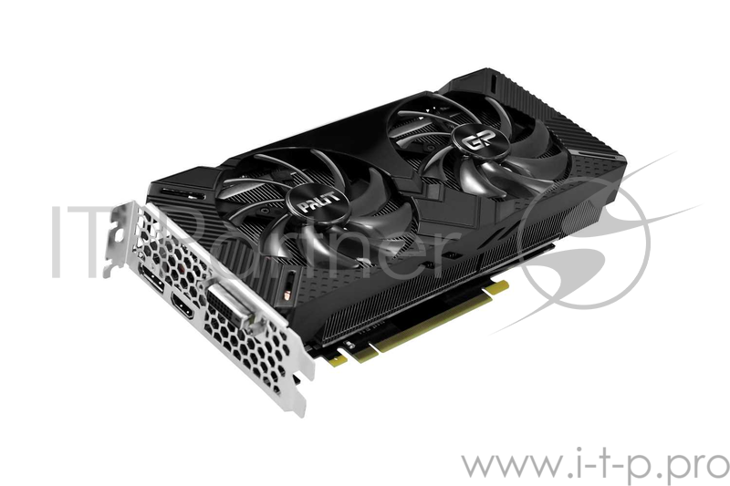 Видеокарта PALIT GeForce RTX2060 GAMINGPRO OC / 6GB GDDR6 192bit 14Gbps 1830MHz DVI HDMI DP / NE6206