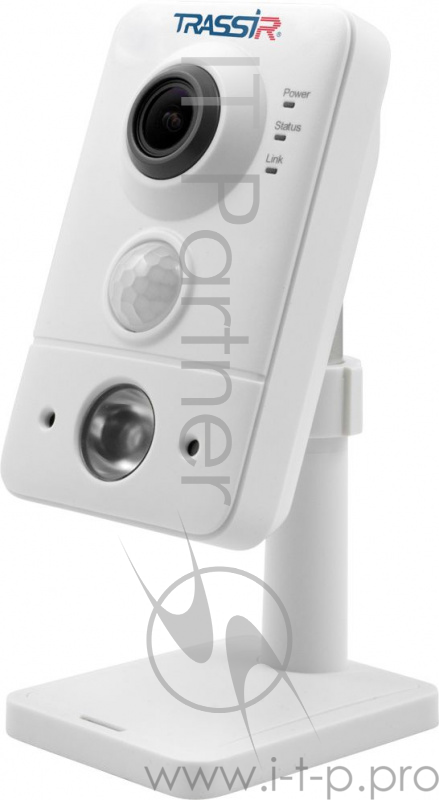 Видеокамера IP Trassir TR-D7141IR1 2.8-2.8мм цветная корп.:белый