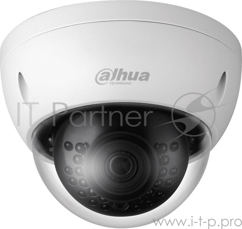 Видеокамера IP Dahua DH-IPC-HDBW1230EP-S-0280B 2.8-2.8мм цветная корп.:белый