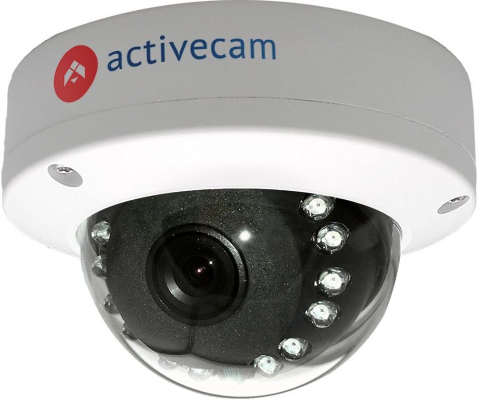 Видеокамера IP ActiveCam AC-D3121IR1 3.6-3.6мм цветная корп.:белый