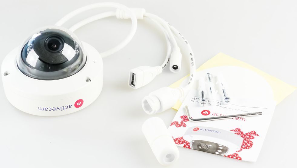 Видеокамера IP ActiveCam AC-D3121IR1 3.6-3.6мм цветная корп.:белый