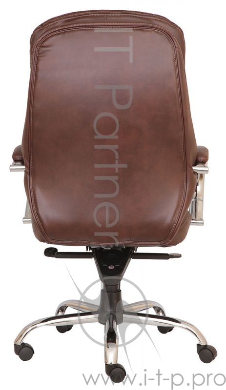 Кресло руководителя Бюрократ T-9950AXSN/Brown сиденье коричневый кожа/кожзам крестовина хром
