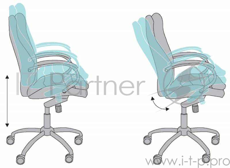 Кресло руководителя Бюрократ T-9950AXSN/Brown сиденье коричневый кожа/кожзам крестовина хром