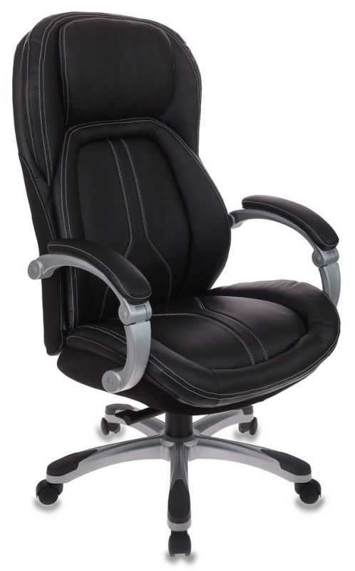 Кресло руководителя Бюрократ T-9919/BLACK сиденье черный рец.кожа/кожзам