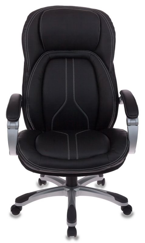 Кресло руководителя Бюрократ T-9919/BLACK сиденье черный рец.кожа/кожзам