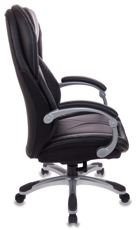 Кресло руководителя Бюрократ T-9919/BLACK сиденье черный рец.кожа/кожзам