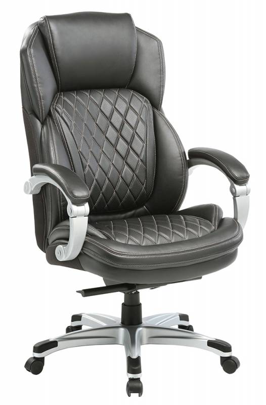 Кресло руководителя Бюрократ T-9915/BLACK черный рец.кожа/кожзам