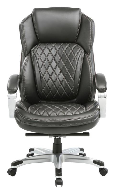 Кресло руководителя Бюрократ T-9915/BLACK черный рец.кожа/кожзам