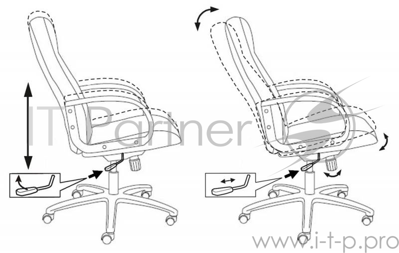 Кресло руководителя Бюрократ T-898AXSN/Black черный 8011