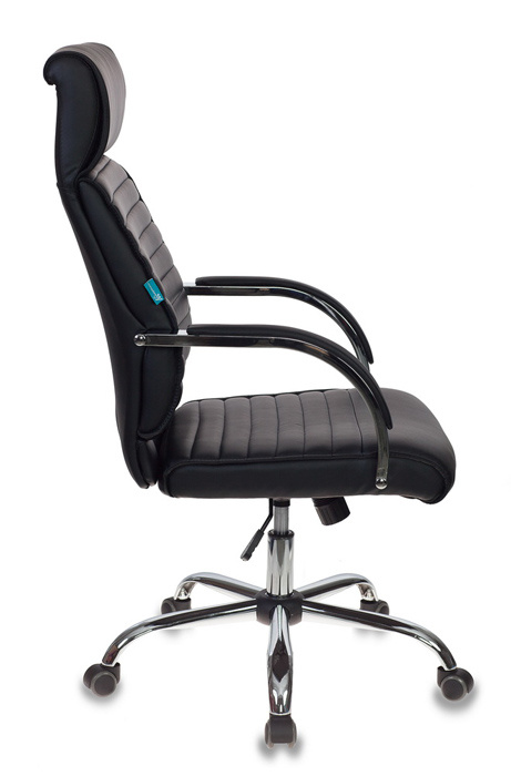 Кресло руководителя Бюрократ T-8010SL/BLACK черный искусственная кожа крестовина хром
