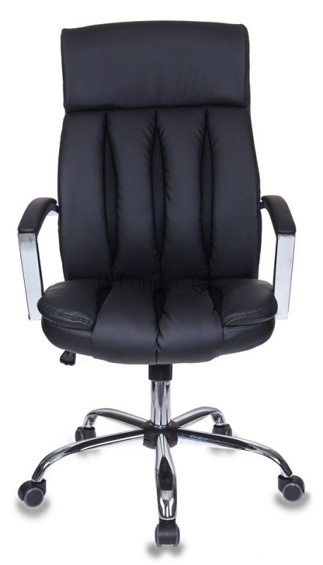Кресло руководителя Бюрократ T-8000SL/BL+BLACK черный искусственная кожа крестовина хром