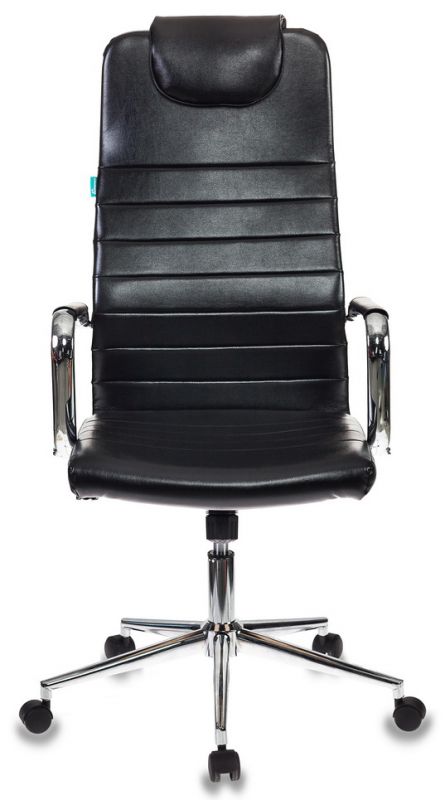 Кресло руководителя Бюрократ KB-9/ECO черный искусственная кожа крестовина хром