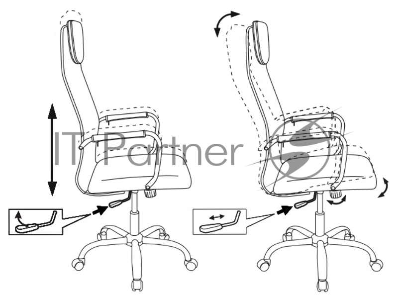 Кресло руководителя Бюрократ KB-9/BLACK черный TW-01 TW-11 сетка крестовина хром