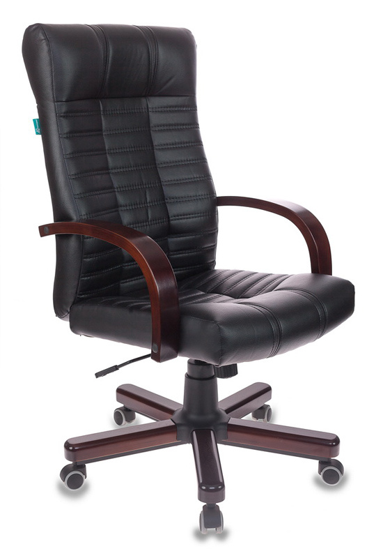 Кресло руководителя Бюрократ KB-10/WALNUT черный искусственная кожа крестовина металл