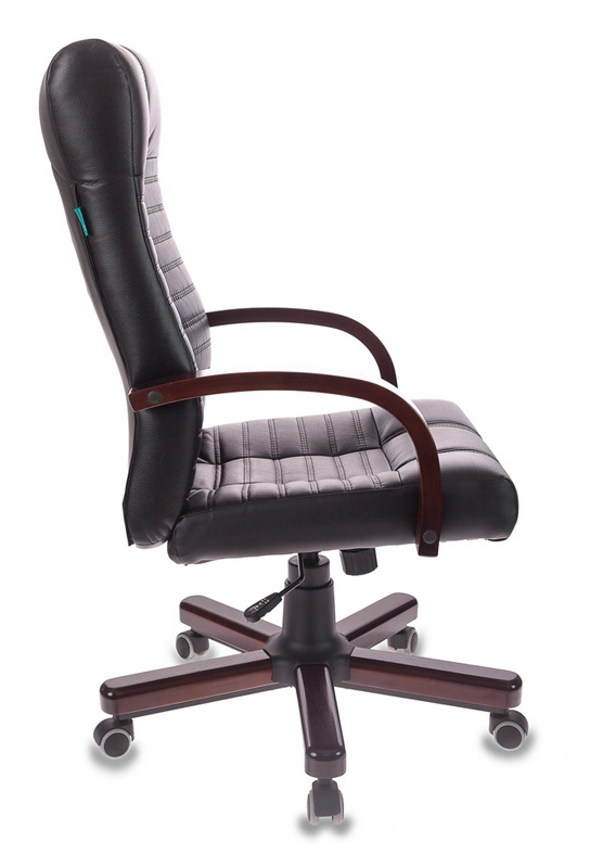 Кресло руководителя Бюрократ KB-10/WALNUT черный искусственная кожа крестовина металл