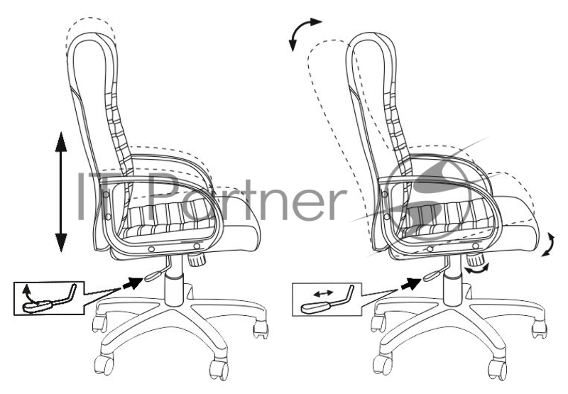 Кресло руководителя Бюрократ KB-10LITE/BLACK черный искусственная кожа