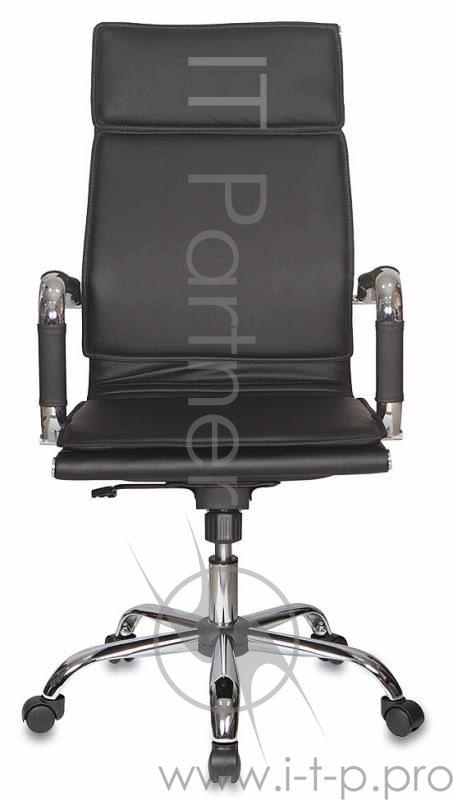 Кресло руководителя Бюрократ CH-993/black черный искусственная кожа крестовина хромированная