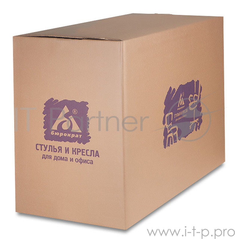 Кресло руководителя Бюрократ CH-993/blue синий искусственная кожа крестовина хромированная