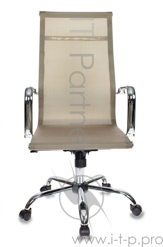 Кресло руководителя Бюрократ CH-993/gold золотистый сетка крестовина хром