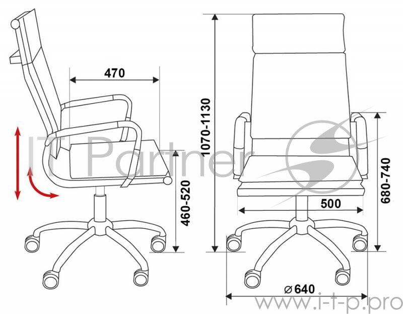 Кресло руководителя Бюрократ CH-993/grey серый искусственная кожа крестовина хром