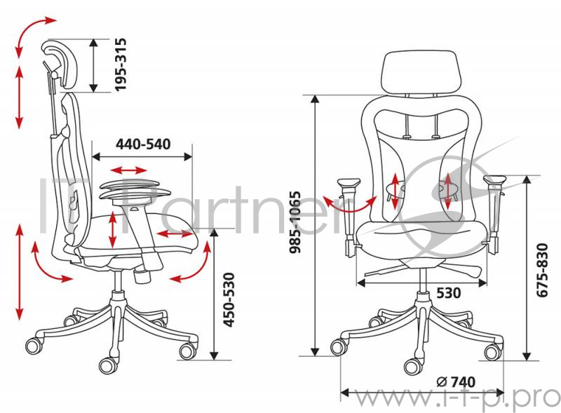 Кресло руководителя Бюрократ CH-999ASX спинка сетка черный сиденье черный TW-11 крестовина хром