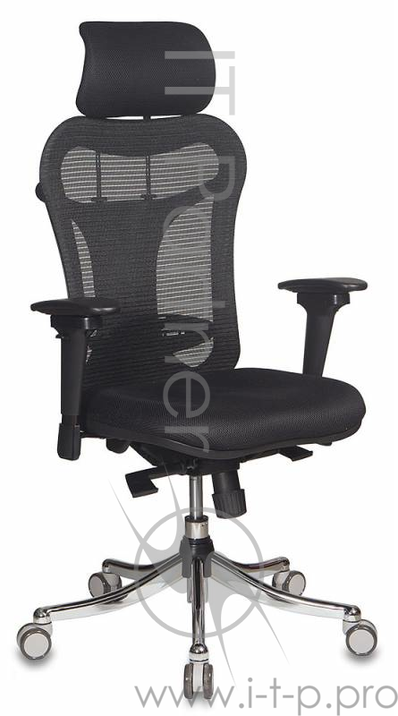 Кресло руководителя Бюрократ CH-999ASX спинка сетка черный сиденье черный TW-11 крестовина хром
