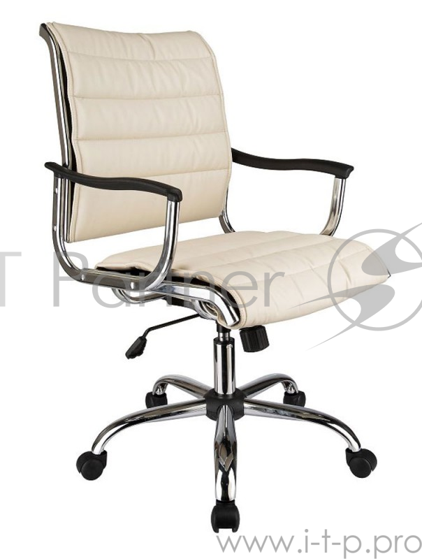 Кресло руководителя Бюрократ CH-994AXSN/Ivory низкая спинка слоновая кость искусственная кожа кресто