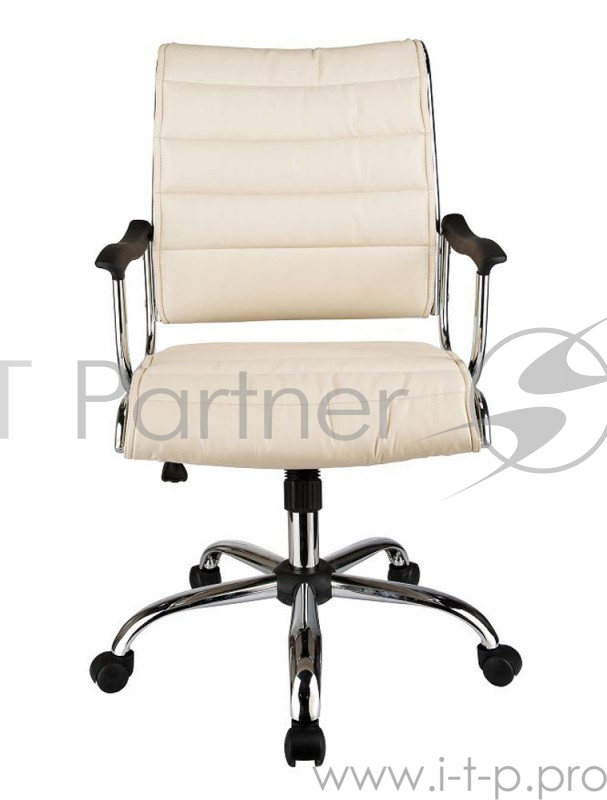 Кресло руководителя Бюрократ CH-994AXSN/Ivory низкая спинка слоновая кость искусственная кожа кресто