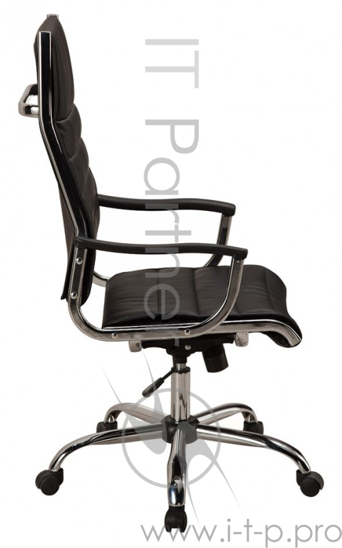 Кресло руководителя Бюрократ CH-994 черный искусственная кожа крестовина хром