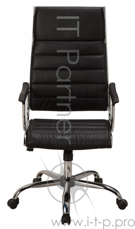 Кресло руководителя Бюрократ CH-994 черный искусственная кожа крестовина хром
